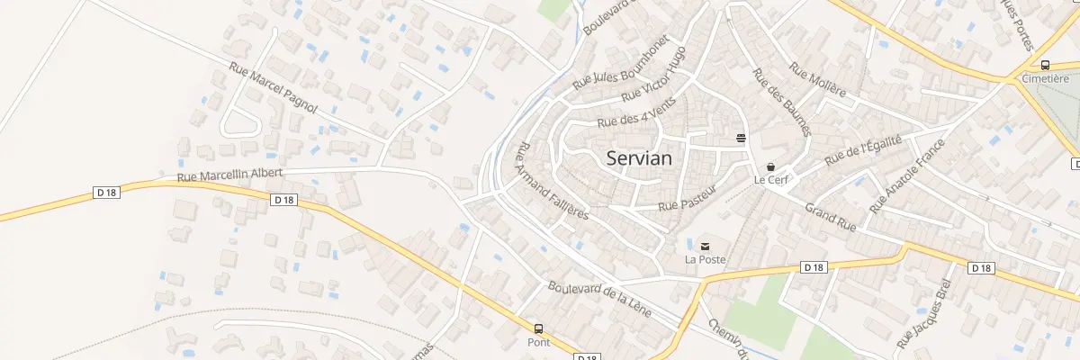 Plan du 28 Rue Armand Fallières à Servian