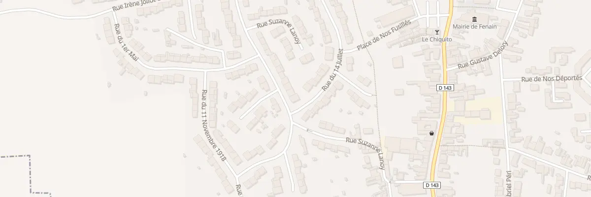 Plan du 12 Rue Suzanne Lanoy à Fenain