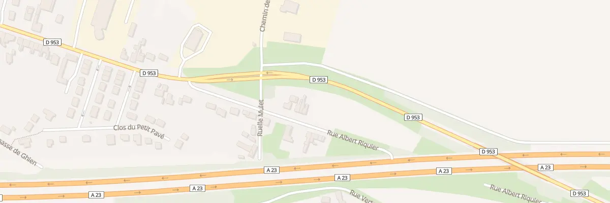 Plan du 2087 Rue Albert Ricquier à Beuvry-la-Forêt