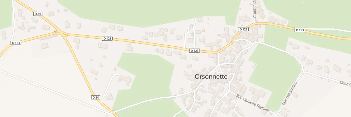 Plan du 5 Rue les Boujounes à Nonette-Orsonnette