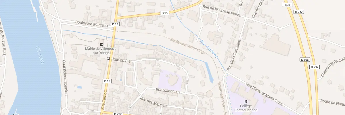 Plan du 33 Rue du Bief à Villeneuve-sur-Yonne