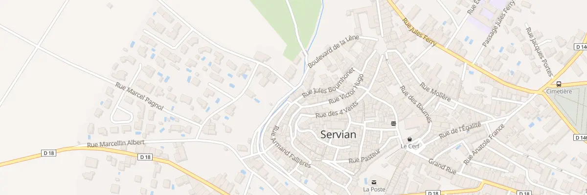 Plan du 1 Rue Jules Bournhonet à Servian