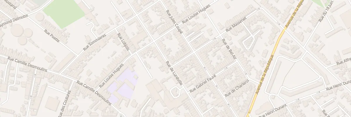Plan du 1 Rue Massenet à Saint-Quentin
