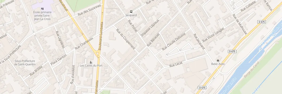 Plan du 39 Rue Bénézet à Saint-Quentin