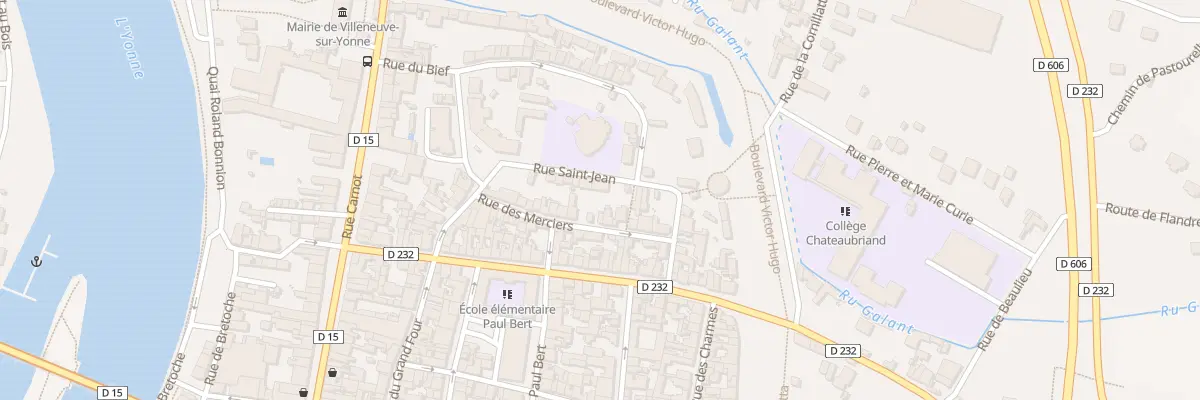 Plan du 15B Rue des Merciers à Villeneuve-sur-Yonne