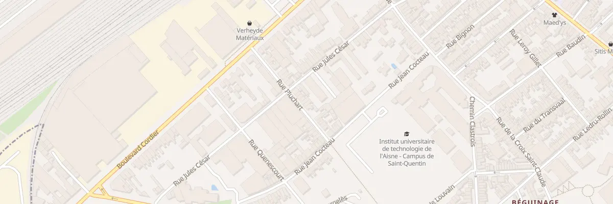 Plan du 29 Rue Pluchart à Saint-Quentin