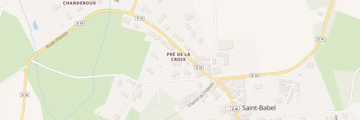 Plan du 5416 Pre de la Croix à Saint-Babel