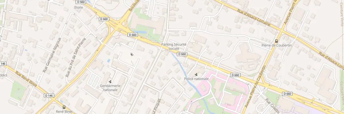 Plan du 21 Rue de la Planche Barrault à Sens