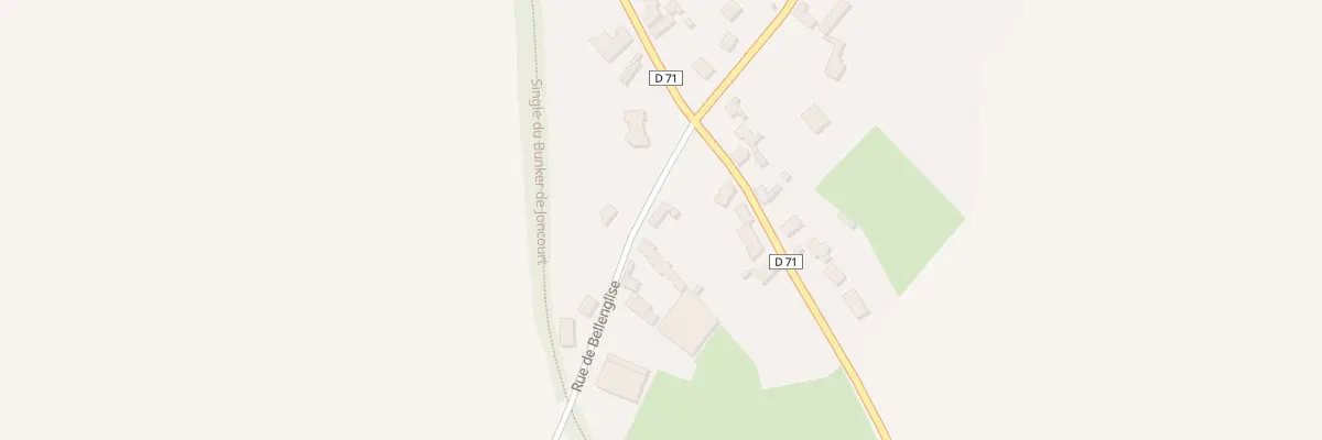 Plan du 1 Rue de Bellenglise à Joncourt