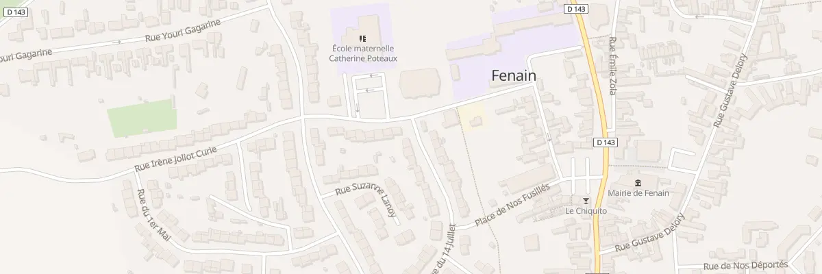 Plan du 2A Rue du Quatorze Juillet à Fenain