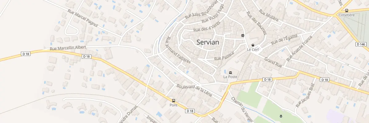Plan du 31 Rue Armand Fallières à Servian