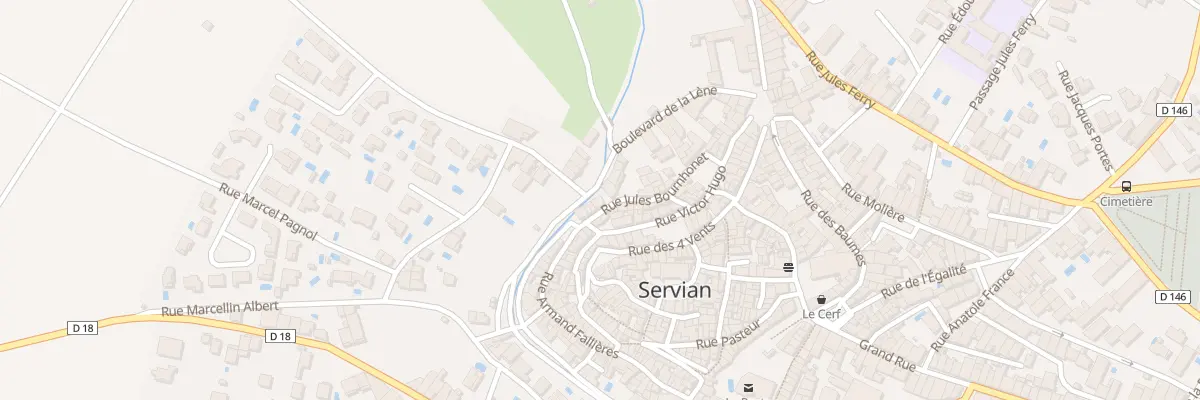Plan du 7 Rue Jules Bournhonet à Servian