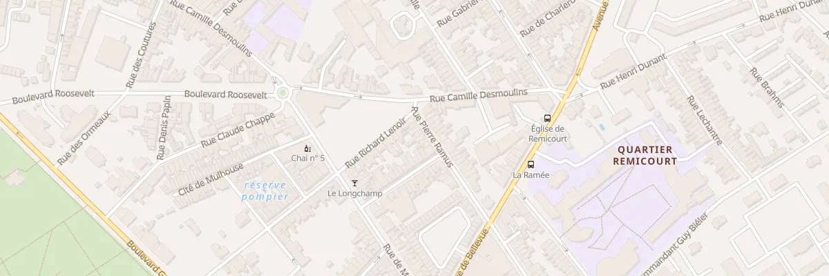 Plan du 8 Rue Pierre Ramus à Saint-Quentin