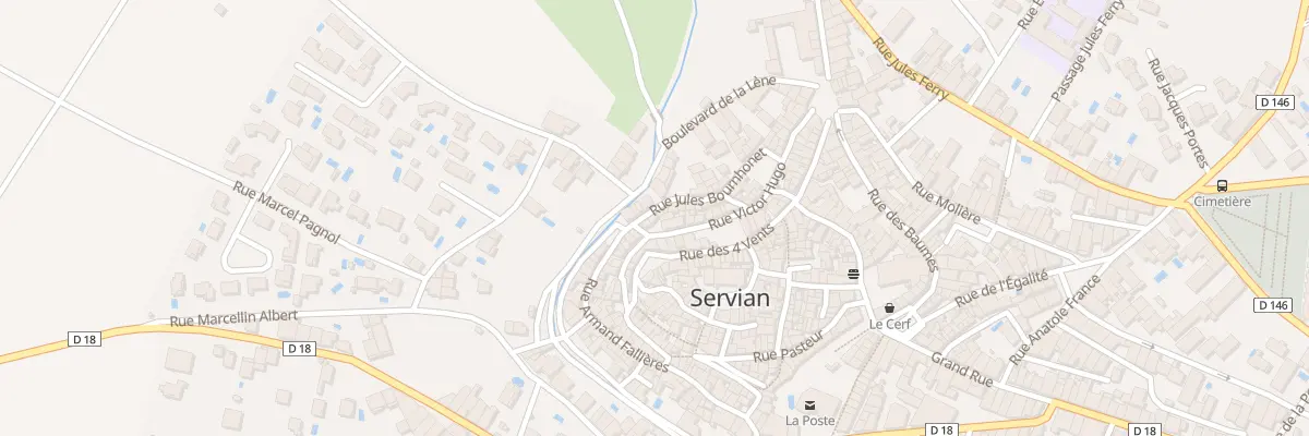 Plan du 2 Rue Jules Bournhonet à Servian