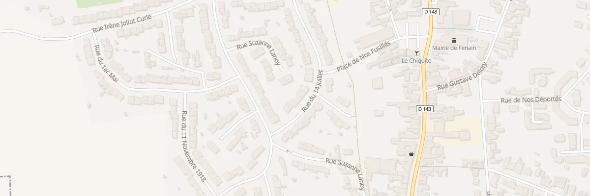 Plan du 26 Rue du Quatorze Juillet à Fenain