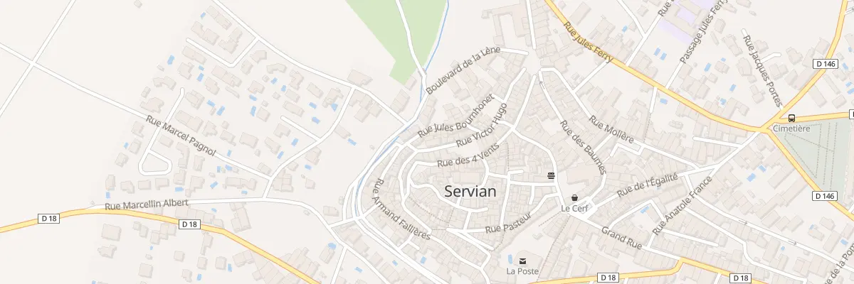Plan du 40 Rue Victor Hugo à Servian