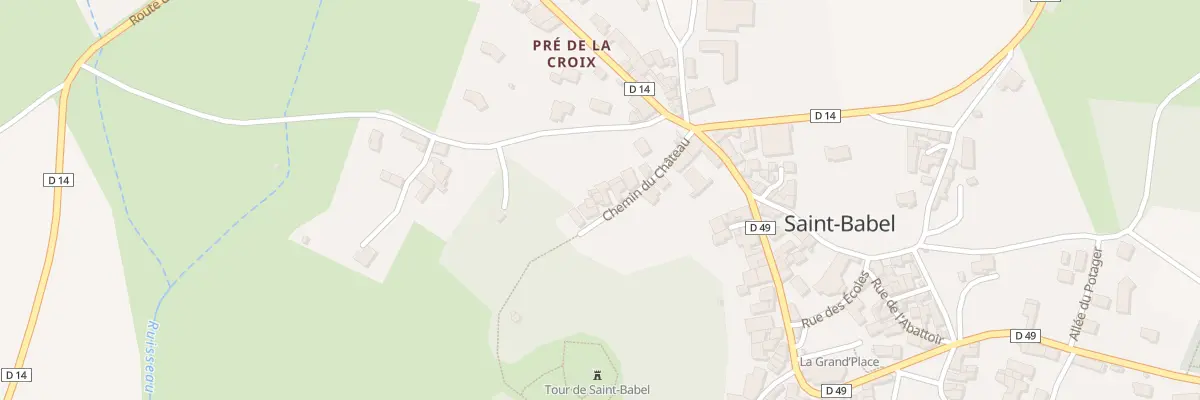 Plan du 9003 Chem du Chateau (Le Bourg) à Saint-Babel