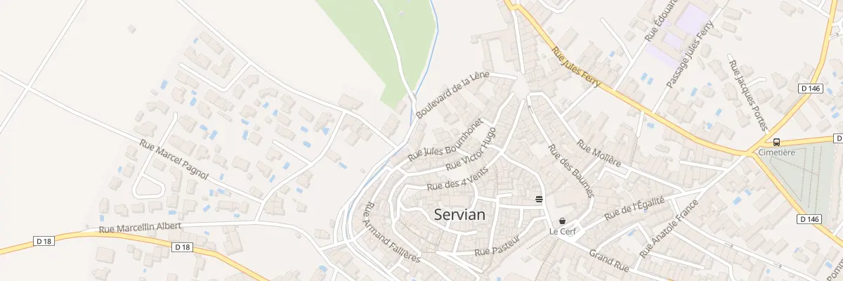 Plan du 7T Rue Jules Bournhonet à Servian