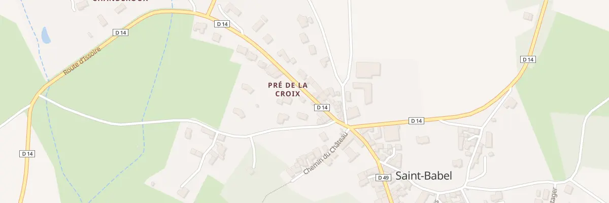 Plan du 5566 Les Peillieres à Saint-Babel