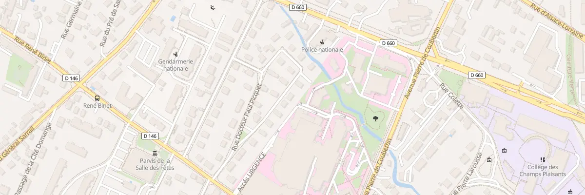 Plan du 17 Rue du Prof Gaston Ramon à Sens