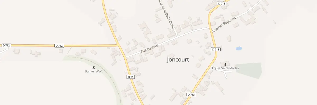Plan du 11 Rue Pasteur à Joncourt