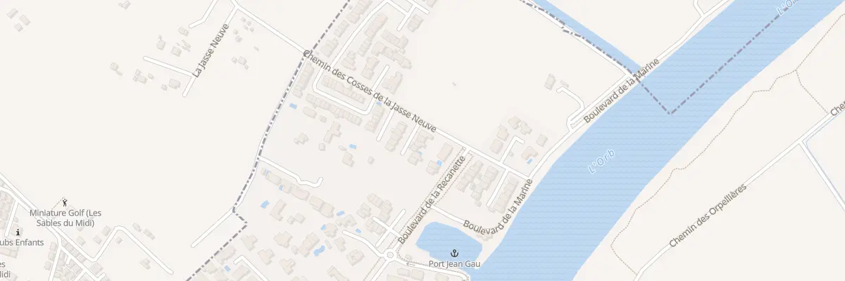 Plan du 3 Imp Louis Calmette à Valras-Plage