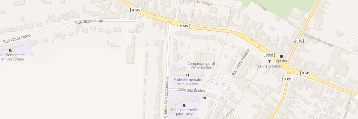 Plan du 7 Rue Lt Col Ch Van Coppenolle à Abscon