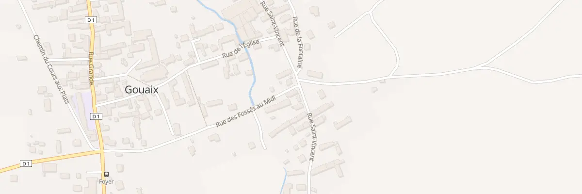Plan du 40 Rue Saint-vincent à Gouaix