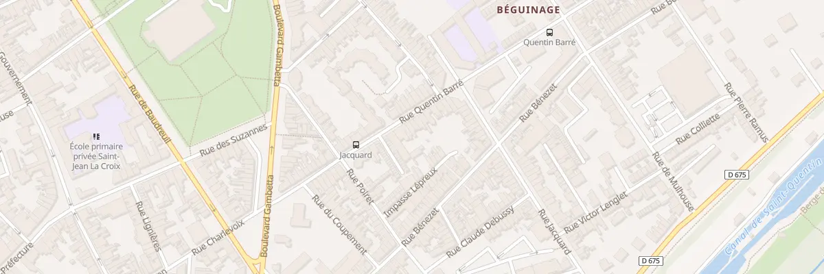Plan du 32 Rue Quentin Barré à Saint-Quentin