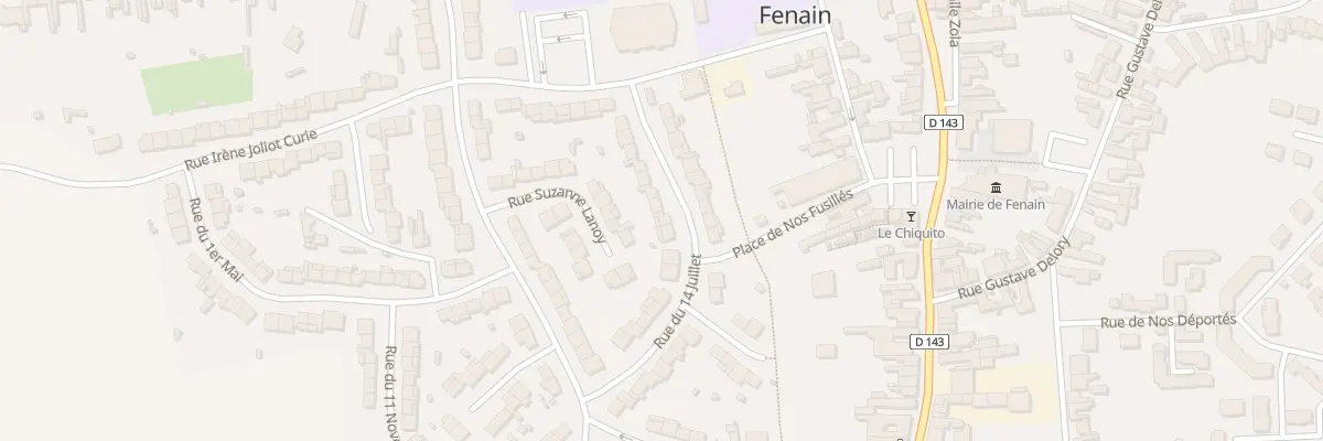 Plan du 14 Rue du Quatorze Juillet à Fenain
