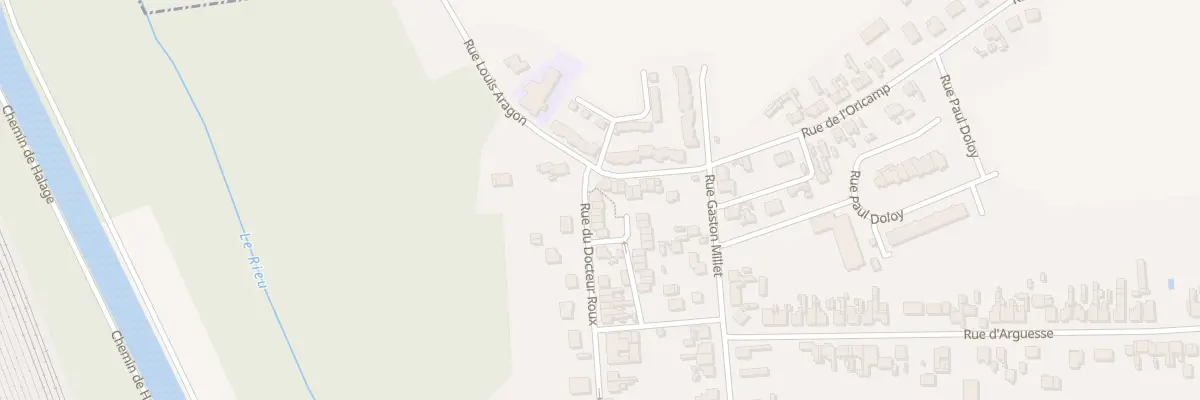 Plan du 52 Rue du Docteur Roux à Tergnier