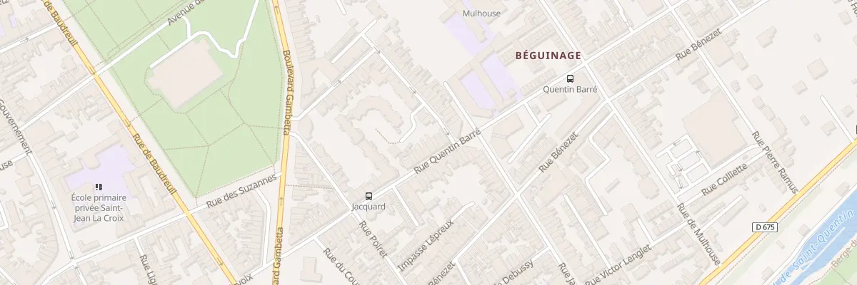 Plan du 45 Rue Quentin Barré à Saint-Quentin