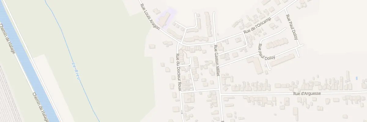 Plan du 44 Rue du Docteur Roux à Tergnier