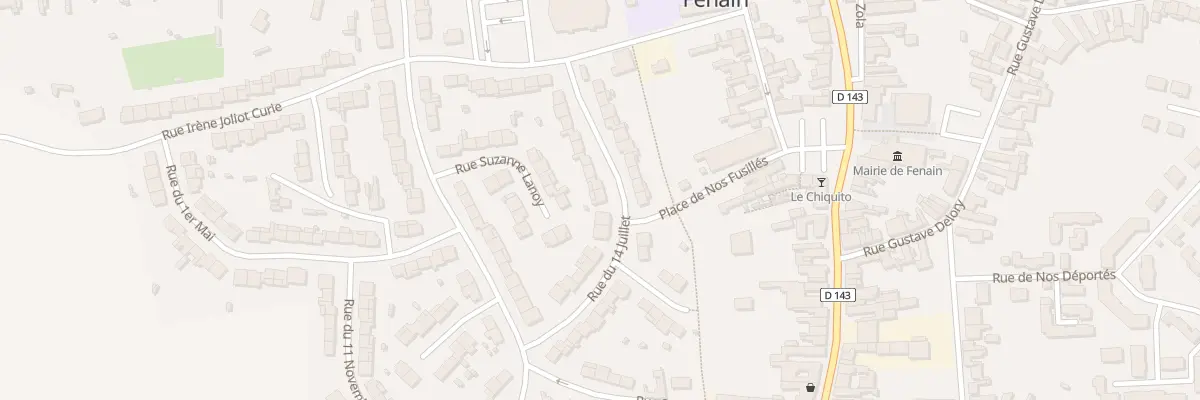 Plan du 16 Rue du Quatorze Juillet à Fenain