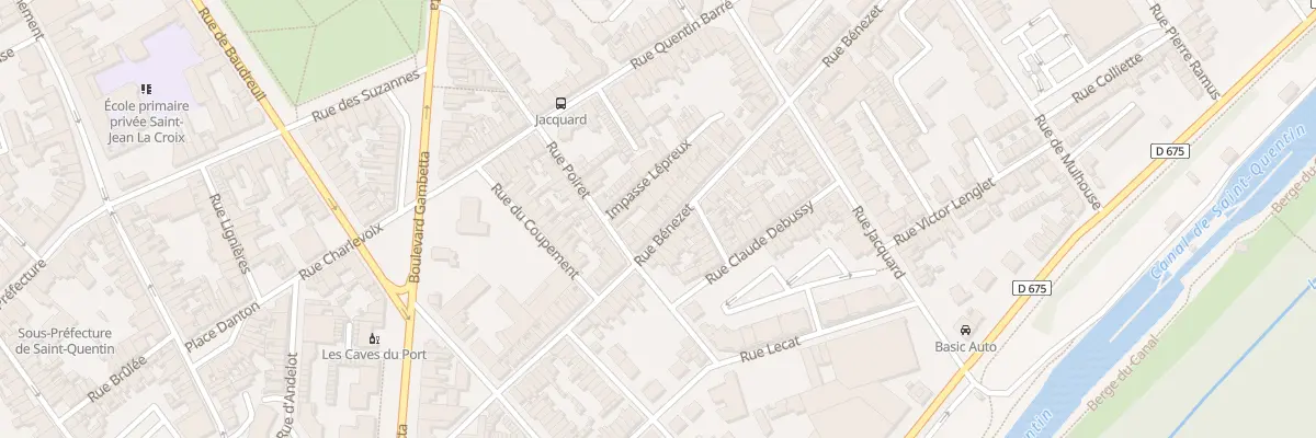 Plan du 53 Rue Bénézet à Saint-Quentin