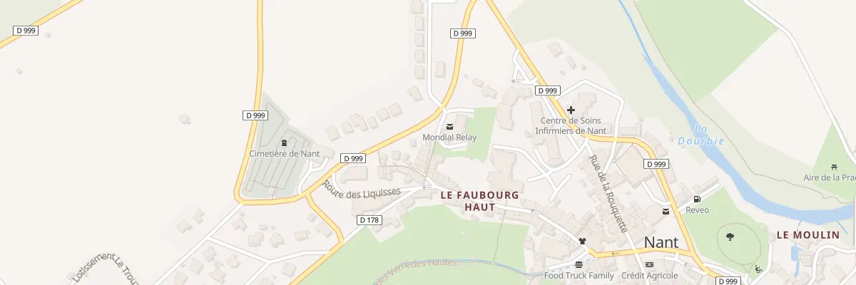 Plan du 7 Rue de la Fon d’Ollier à Nant