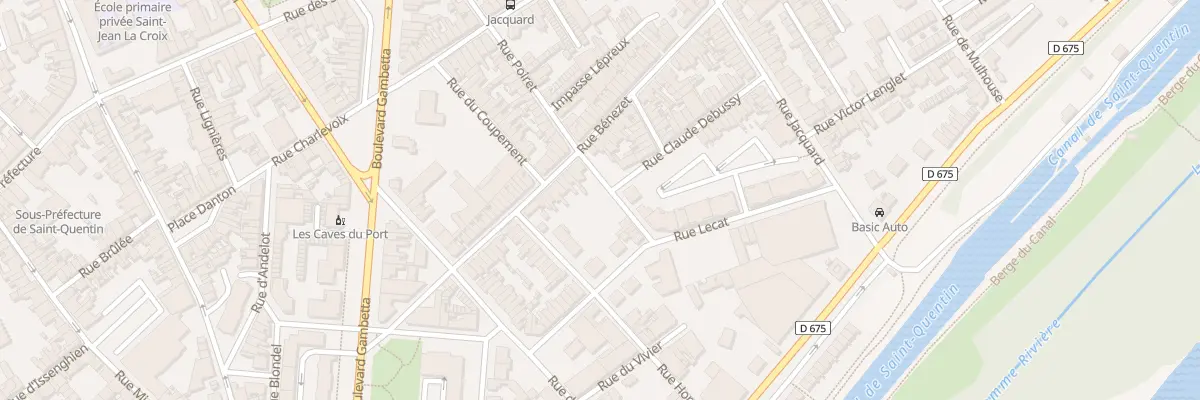 Plan du 24 Rue Bénézet à Saint-Quentin