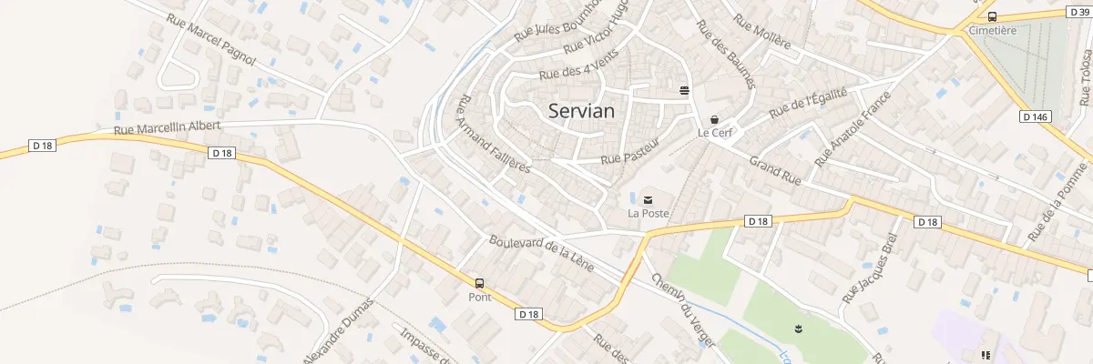 Plan du 21 Rue Armand Fallières à Servian