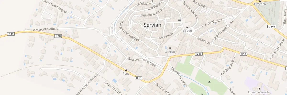 Plan du 17 Rue Armand Fallières à Servian