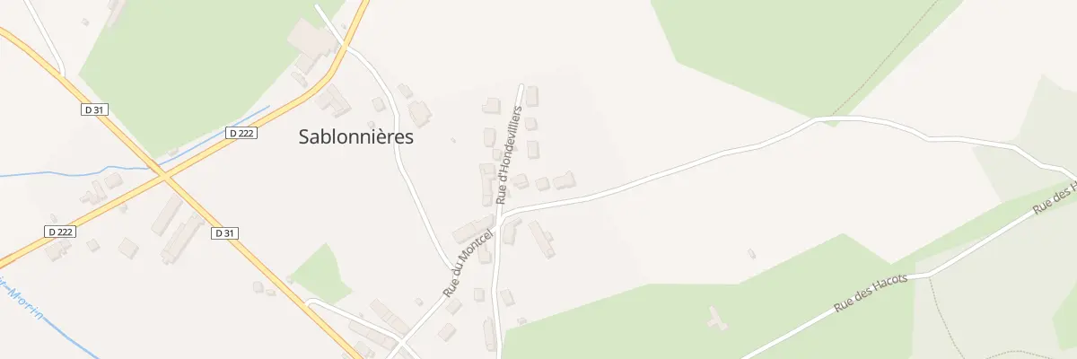 Plan du 6 Rue du Montcel à Sablonnières