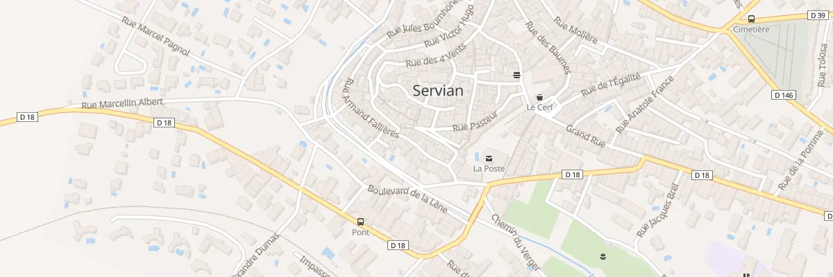 Plan du 16B Rue Armand Fallières à Servian