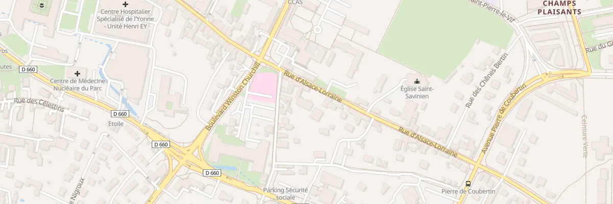 Plan du 140 Rue d’Alsace-lorraine à Sens