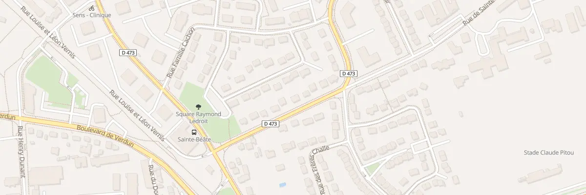 Plan du 13 Rue du Général Delestraint à Sens