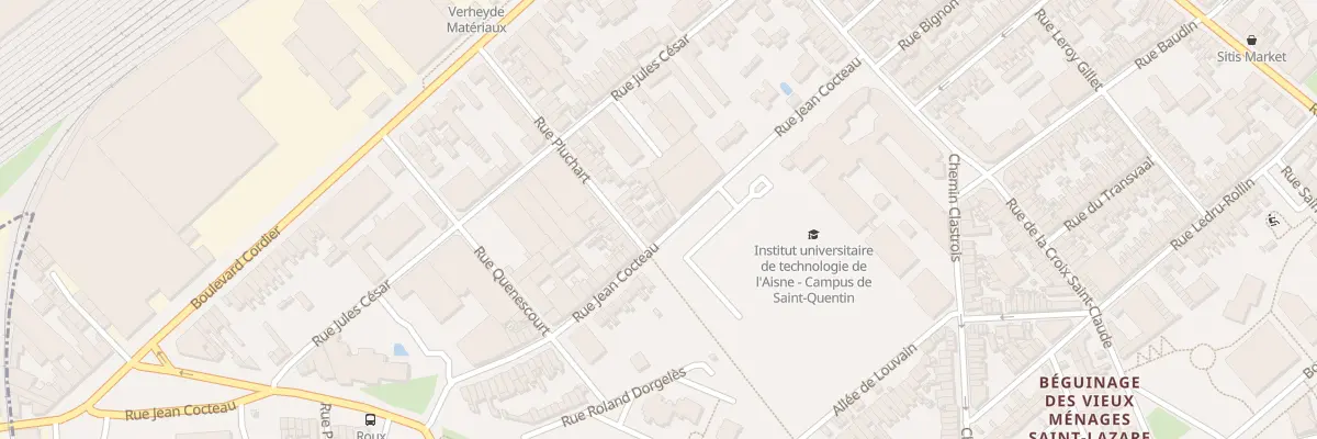 Plan du 6 Rue Jean Cocteau à Saint-Quentin