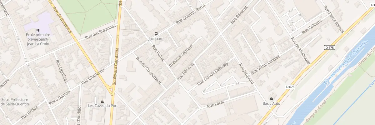Plan du 59 Rue Bénézet à Saint-Quentin