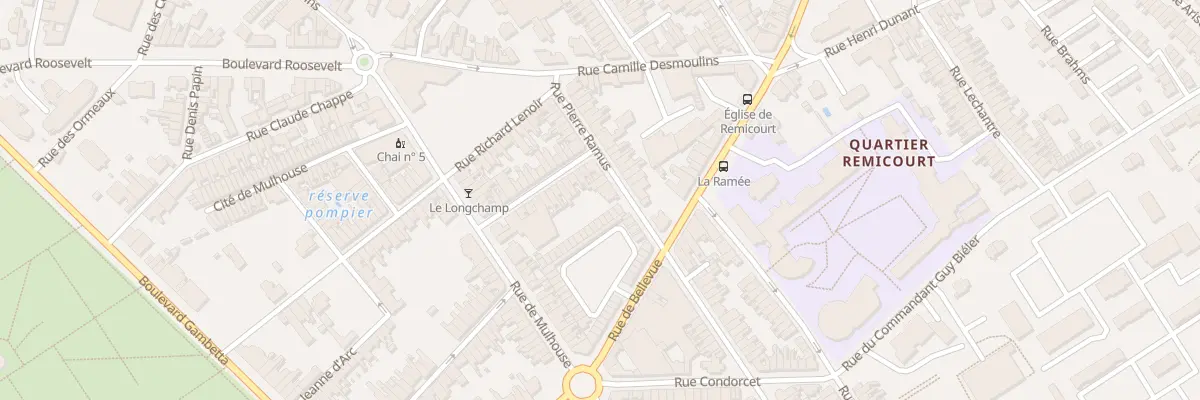 Plan du 22 Rue Pierre Ramus à Saint-Quentin