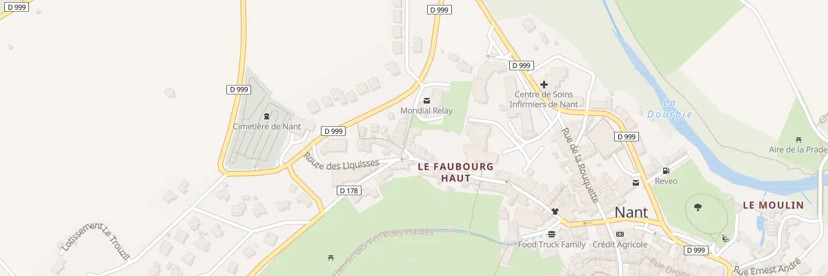 Plan du 8 Rue de la Fon d’Ollier à Nant