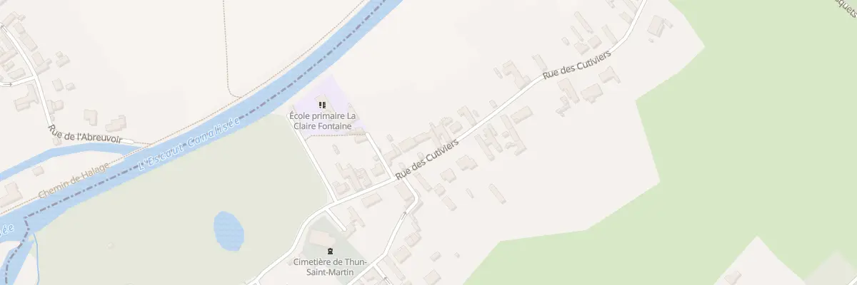 Plan du 22 Rue des Cutiviers à Thun-Saint-Martin