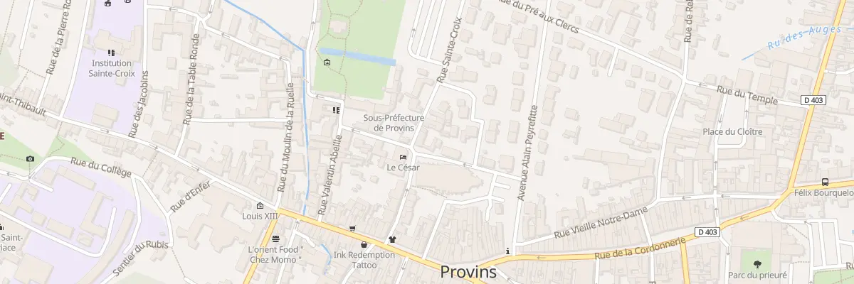Plan du 14 Rue Sainte Croix à Provins