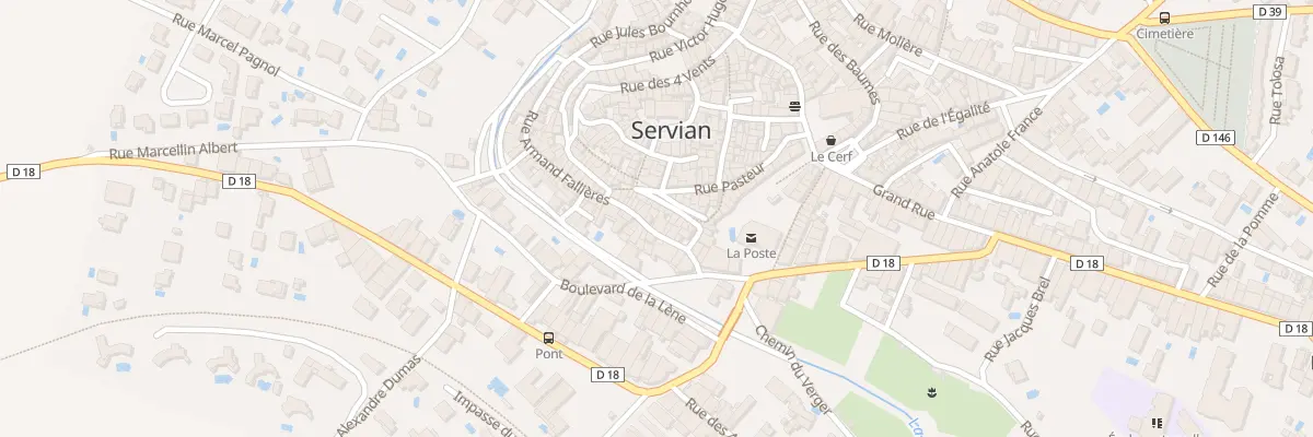 Plan du 12 Rue Armand Fallières à Servian